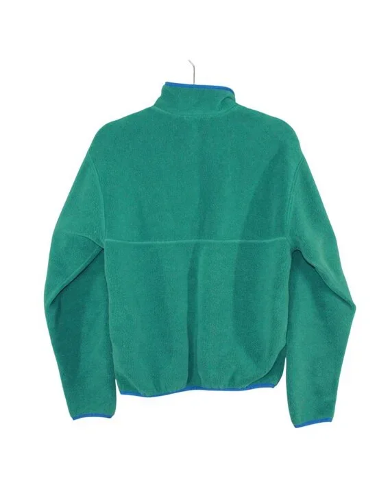 LL Bean Classic Snap Fleece Pullover Sweater Outdoor Athletic Green XS - Picture 2 of 11